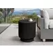 4150 Black Round Accent Table