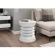4153 White Round Accent Table
