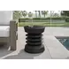 4154 Black Round Accent Table