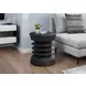 4154 Black Round Accent Table