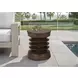 4155 Walnut Round Accent Table