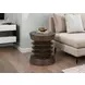4155 Walnut Round Accent Table