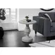 4160 Gray Round Accent Table