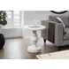 4161 White Round Accent Table