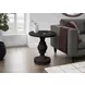4162 Black Round Accent Table