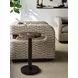 Coda Zanzibar Beige and Brown Upholstered Swivel Chair