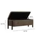 Abby Brown Upholstered Storage Accent Bench