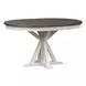 Allyson Park Wirebrushed White and Charcoal 5 Piece Extendable Gathering Dining Set