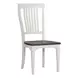 Allyson Park Wirebrushed White and Charcoal 5 Piece Extendable Gathering Dining Set
