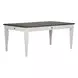 Allyson Park Wirebrushed White and Charcoal 7 Piece Dining Set with Storage