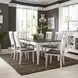 Allyson Park Wirebrushed White and Charcoal 7 Piece Dining Set with Storage