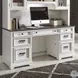 Allyson Park Wirebrushed White Executive Home Office Set