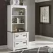 Allyson Park Wirebrushed White Executive Home Office Set
