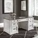 Allyson Park Wirebrushed White Executive Home Office Set