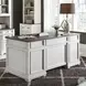 Allyson Park Wirebrushed White Executive Home Office Set