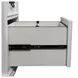 Emerson Park Wirebrushed White and Charcoal 3 Piece L- Desk Set with USB Charging