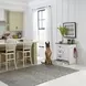 Allyson Park Wirebrushed White and Charcoal 1 Door Pet Feeder Cabinet