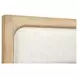 Somerset Butternut and White Performance Fabric Queen Upholstered Panel Bed