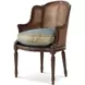 TA Originals Blue Upholstered Louis Bergere Accent Chair