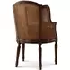 TA Originals Blue Upholstered Louis Bergere Accent Chair