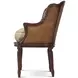 TA Originals Blue Upholstered Louis Bergere Accent Chair