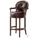 At the Barolo Upholstered Swivel Bar Stool