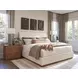 Coronado La Costa Beige and Brown Performance Fabric King Upholstered Platform Bed