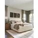 Coronado La Costa Beige and Brown Performance Fabric King Upholstered Platform Bed