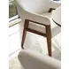 Seacove La Costa White Upholstered Dining Arm Chair