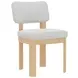 Gabrielle Light Oak Upholstered Side Chair Set of 2