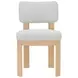 Gabrielle Light Oak Upholstered Side Chair Set of 2