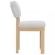 Gabrielle Light Oak Upholstered Side Chair Set of 2