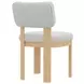 Gabrielle Light Oak Upholstered Side Chair Set of 2