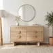 Gabrielle Light Oak 6 Drawer Dresser