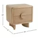 Gabrielle Light Oak 2 Drawer Nightstand
