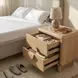 Gabrielle Light Oak 2 Drawer Nightstand