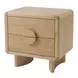 Gabrielle Light Oak 2 Drawer Nightstand