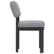 Gabrielle Black Upholstered Side Chair Set of 2