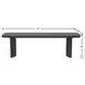 Gabrielle Black Bench