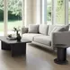 Gabrielle Black Rectangular Coffee Table
