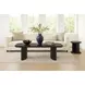 Gabrielle Black Rectangular Coffee Table