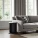 Gabrielle Black Round End Table