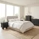 Gabrielle Black 2 Drawer Nightstand