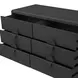 Gabrielle Black 6 Drawer Dresser