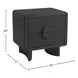 Gabrielle Black 2 Drawer Nightstand