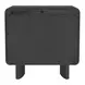 Gabrielle Black 2 Drawer Nightstand