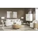 Melrose Cloud White and Desert Oak 2 Door Bar Console with LED