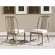 Melrose Cloud White Upholstered Side Chair Set of 2