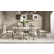 Melrose Cloud White Upholstered Side Chair Set of 2