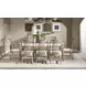 Melrose Cloud White and Desert Oak 74" Rectangular Dining Table